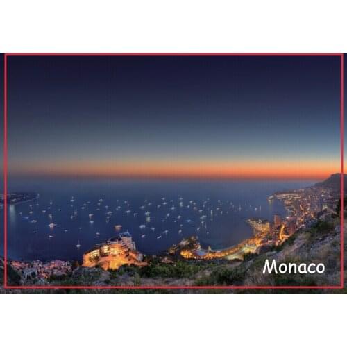 Decoration Gift Photo Magnets 78*54*3mm Monaco Souvenir Fridge Magnets 20250