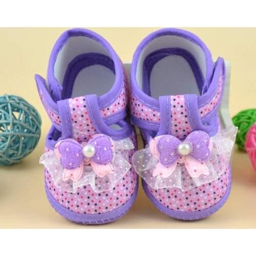 Baby Shoes Baby Girl Soft Shoes Soft Comfortable Bottom Non-slip Fashion Bow Shoes Crib Shoes Newborn Infants First Walkers