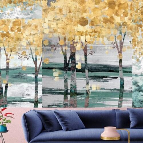 Abstract style tapestry wall hanging Oil painting mechanism Tapestries forest wall hanging personality wall Hanging Home Decor