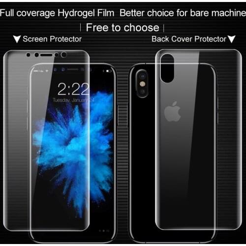 IMAK Hydrogel II For Apple iPhone X Screen Protector For coque iphone x Front/Back Full Coverage Film For funda iphone x Film
