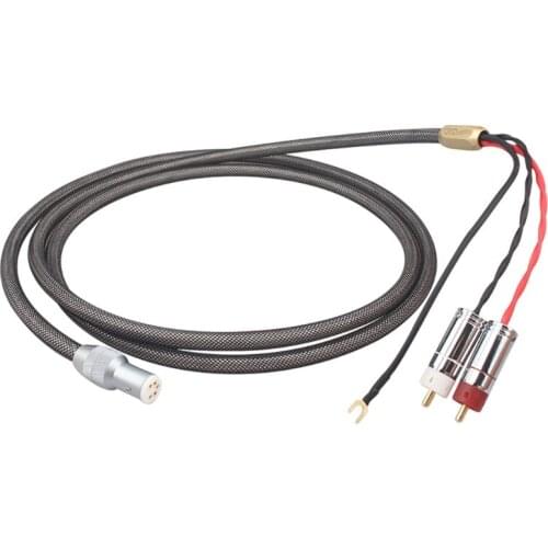 High-quality LP vinyl record tonearm cable audio signal cable XLR five-core female socket dedicated for phonograph