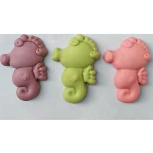 Chinese Traditional Mid-autumn Festival Mooncake Molds Hippocampus Shape Pattern Wood Handmade Moulds for Baking Cookies