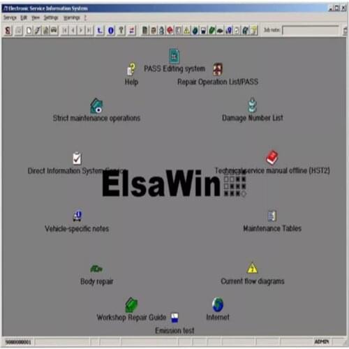 Newest ELSAWIN 6.0 Cars Trucks Diagnostic Tool ELSA WIN V6.0 Auto Repair Software 5 Languages Support All WINDOWS