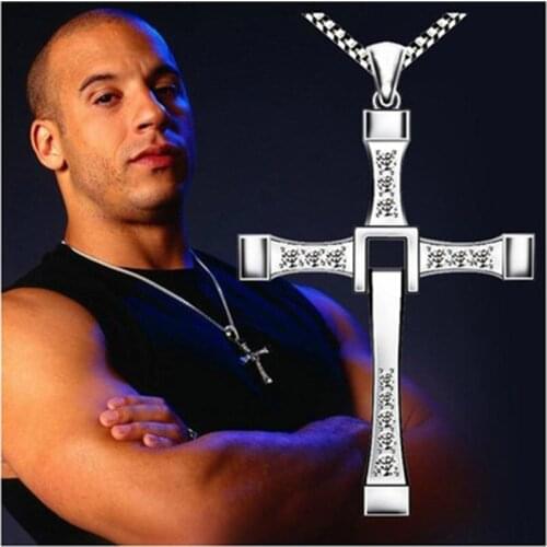 New Fashion Speed and passion 7 Cross Necklaces High Quality Crystal Jesus Cross Necklace Bijoux Chockers Necklace Men Jewelry