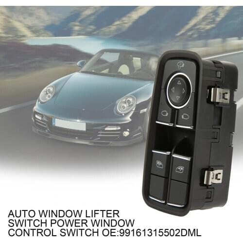 Left Front Door Power Window Switch Direct Replacement Car Parts 99161315502DML for Porsche 911 991 718 Boxster