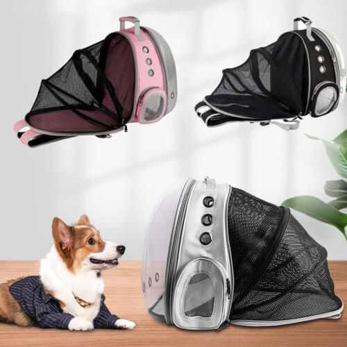 Outdoor Travel Pet Carrier for Small Dogs Cats Scalable Puppy Dog Backpack Yorkshire Chihuahua Carring Bags Mascotas Accessories