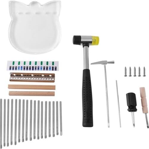 17 Keys Kalimba Acrylic Thumb Piano DIY Musical Instrument Finger Piano,Gifts for Kids Beginners