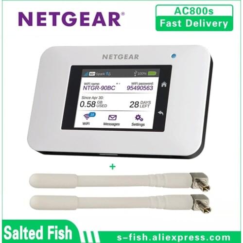 Unlocked Netgear AirCard 800s ac800s 450Mbps 3g 4g router lte mobile(4G LTE in Europe, Asia, Middle East and Africa)free antenna