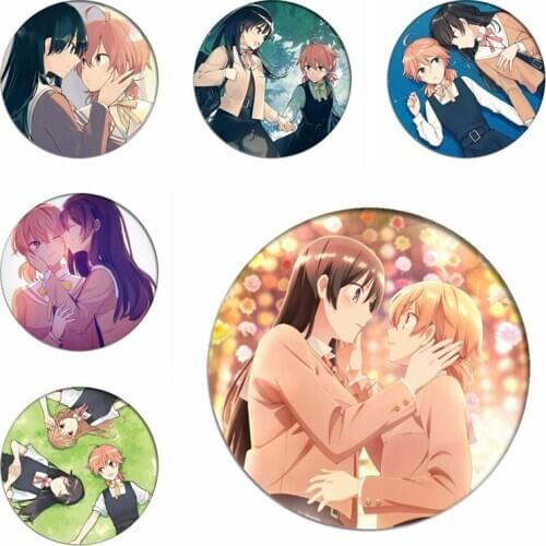 Eventually Bloom Into You Backpack Badges Nanami Touko Cosplay Brooch Koito Yuu Icon Collection Bags Breastpin for Clothing