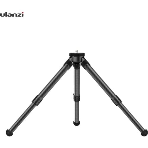 Ulanzi MT-28 Carbon Fiber Tripod Extendable Tripod Stand 2KG Payload with Cold Shoe 1/4 Screw Tripod For Smartphone SLR Camera