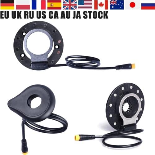 Waterproof Electric Bicycle Pedal Assist Sensor E bike Double Hall 12 Magnet Left/Right Side PAS System DIY eBike Modified Parts
