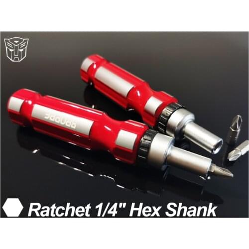 1Pc Magnetic Ratchet Screwdriver Handle Screw Socket Driver Wrench 1/4" Hex Shank DIY Hand Tools Set
