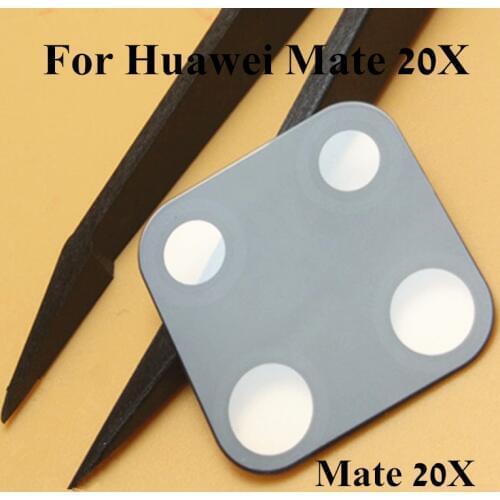 2pcs Original Camera Glass Lens Cover For Huawei Mate 20 20pro 20X Rear Back Camera Outside Glass Lens lenses With Stickers