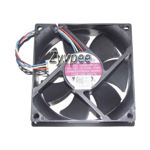 80x80x25MM DS08025R12U P195 12V 0.7A 4Wires 8CM 1VVH1 CPU Cooler Fan