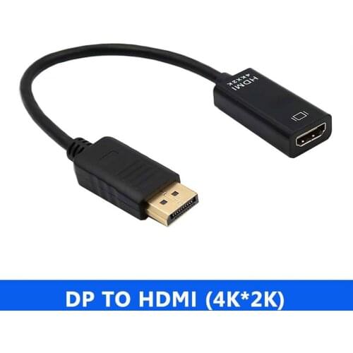 4K*2K / 1080P DP to HDMI-compatible Adapter Display Port Male To Female Cable Converter Adaptor For Projector Display Laptop TV