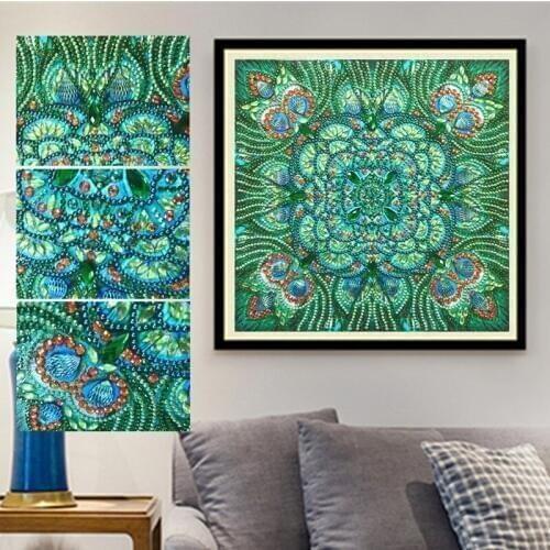 5D DIY Diamond Painting Diamond Embroidery Magic Flower Special Shape Diamond Combination Artwork