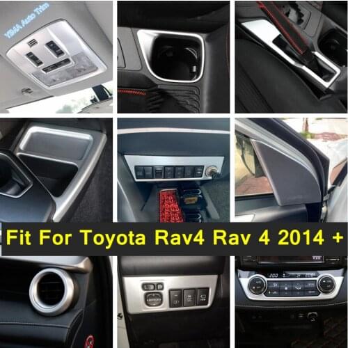 Lapetus For TOYOTA RAV4 RAV 4 2016 2017 2018 ABS Auto Styling Inside & Middle Air Conditioning AC Outlet Vent Cover Trim