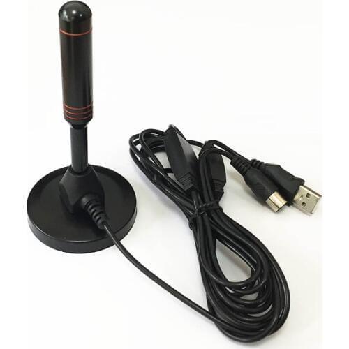 Free shipping 1pcs DTMB DVB-T/TSD antenna High Gain Freeview HD TV aerial 3m extension cable for USB TV Tuner Box