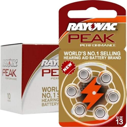 Free Shipping 60pcs High Performance Hearing Aid Batteries Zinc Air battery 13/A13/PR48 Battery for BTE Hearing aids