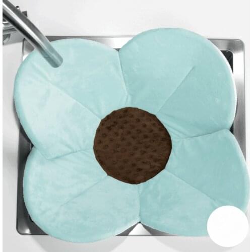 Kids Bath Sponges Baby Shower Bag Blue Petal Bath Mat Flower Bath Meerschaum