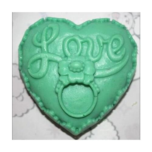 Heart Shaped Love Soap Mold Design Rings Silicone Soap Mold Plant Molds Fondant Cake Decorating Tools Silica Gel Moulds PRZY
