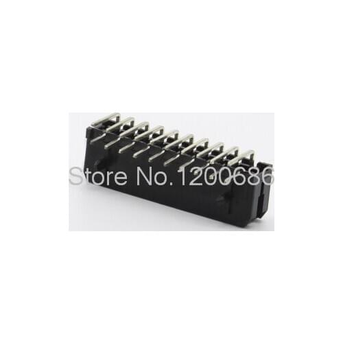 3.0 3.0mm pitch needle MX3.0-2x10PWA needle seat 90 degree curved needle 3.0MM black 20 core plastic shell
