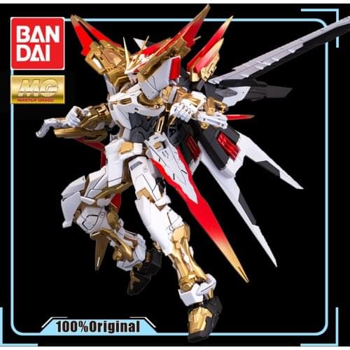 BANDAI MG 1/100 MBF-P03D Gundam Astray Blue Frame D Titanium Alloy Coloring Mg Action Toy Figures Christmas Gift Toys