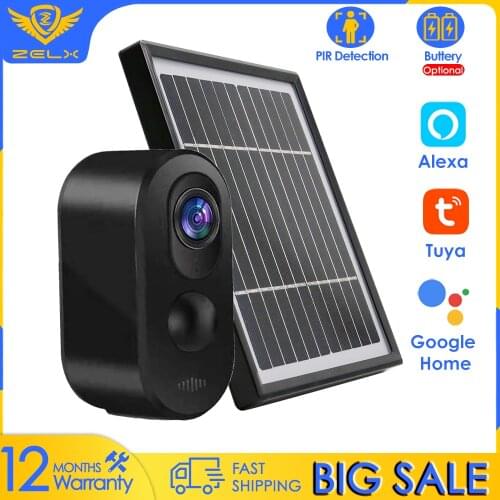 Tuya 3MP Security Surveillance Camera Solar Panel Outdoor Wireless CCTV IP Camera WiFi Battery Home Night Vision Waterproof IP66