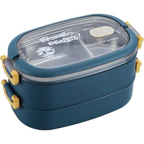 Stainless Steel Insulated Lunch Box Student Lunch Box Tableware Lunch Food Container Breakfast Box
