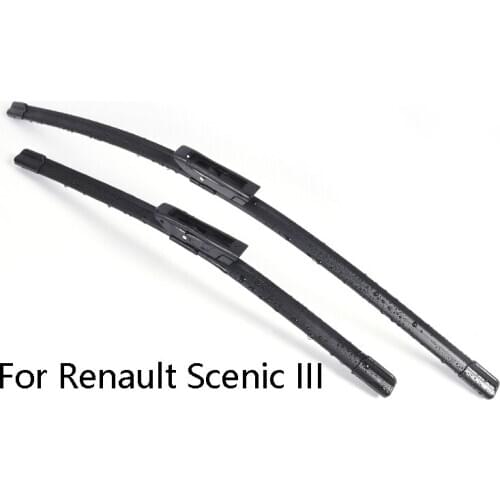 Car Windshield Wiper Blades For Renault Scenic III from 2009 2010 2011 2012 2013 2014 2015 2016 Car Windscreen wiper Rubber