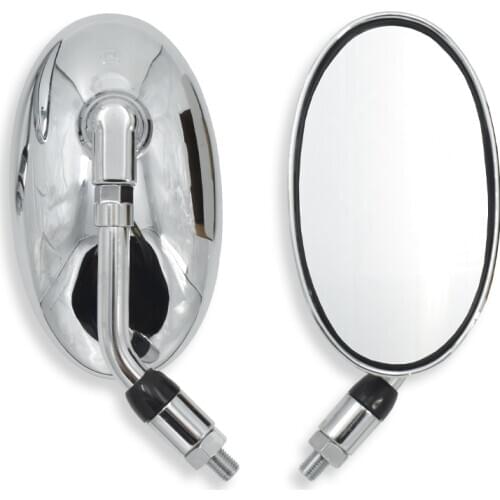 Motorcycle oval Mirrors Rearview mirror ABS plastic bady with electroplate technology
