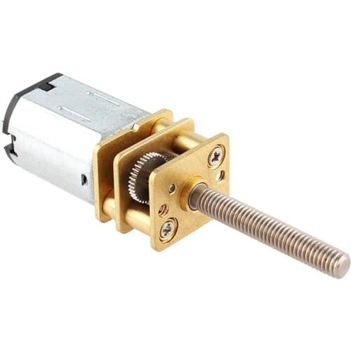 GM12N20 DC Gear Motor Long Screw Thread Shaft M3 20MM Permanent Magnet DIY Robot Intelligent Parts 3V6V12V