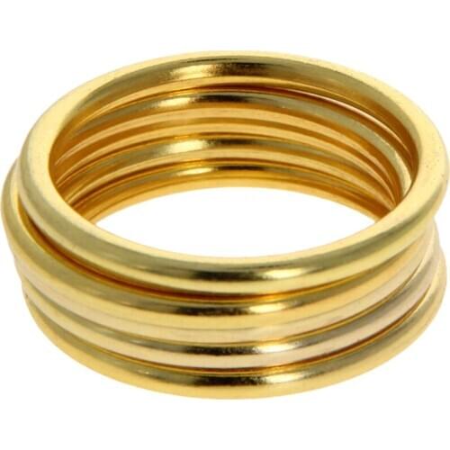 MroMax High Quality Zinc Alloy O-ring Electroplating 30mm Inner Diameter New Ring Decorative Rings Ring Diameter 3mm 4/5/6/10pcs