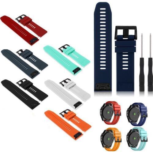 Soft Silicone Watchband for Garmin Fenix 5x Silicone Band 26mm Strap Quick Fit for Garmin Fenix 5X plus Band 26mm Wrt watch band
