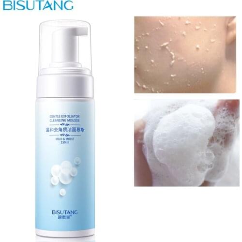 Exfoliating Facial Cleanser Gentle Bubble Cleansing Moisturizing Oil Control Amino Acid Wash Clean Face Remove Dirt Horny 150ML
