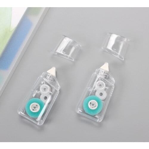 Simple Transparent Mini Portable Dispensing Point-shaped Double-Sided Tape Correction Tape Type School Supplies Stationery
