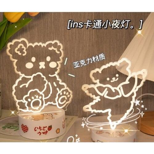 Detachable base art happiness object tabletop ornaments small night light j03