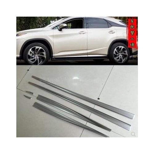Silver Door Body Trim For Lexus RX 350 450 2016 Molding Cover Kit Accessories