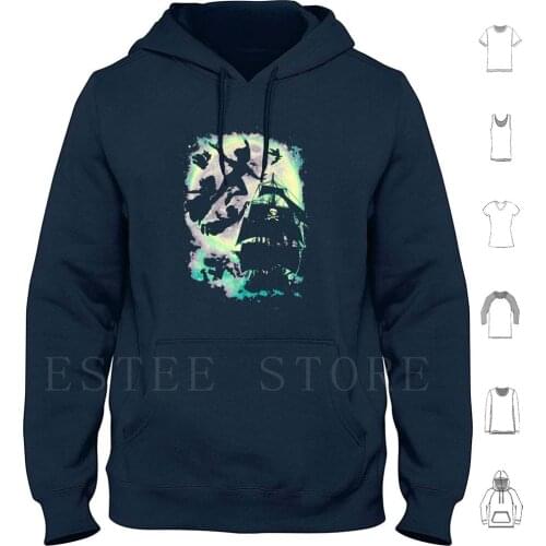 Take Me To Neverland Hoodies Star Captain Hook Hook Ship Crocodile Wendy