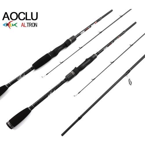 AOCLU Fishing Rod Free shipping 4 Sections qualified 100% Carbon Spinning and Baitcasting For Saltwater/Freshwater Fishing