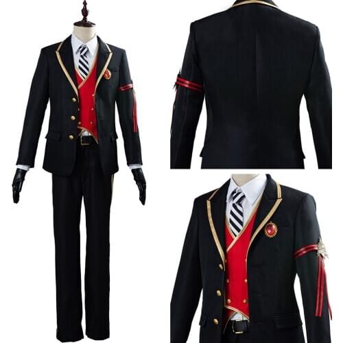 Twisted Cosplay Wonderland Riddle/Trey/Deuce/Cater/Ace Cosplay Costume Uniform Outfit Halloween Carnival Costumes