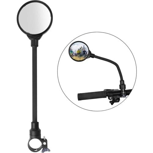 1PC Round Rearview Bicycle Handlebar Mirrors Mountain Bike Cycling Rearview Mirror Wide Angle Convex Mirror Bicycle Accessories