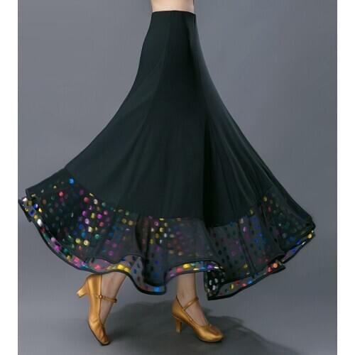 Lady Ballroom Dancing Skirt New Style Adult Female Modern Dance Skirt National Standard Social Dance Practice Skirt D0814