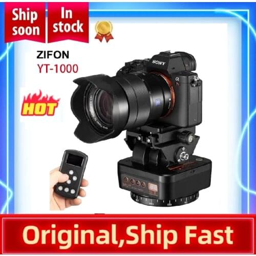 ZIFON YT-1000 Panoramic head Automatic Tripod Head Stabilizer Motorized Rotating remote control load camera/smartphone