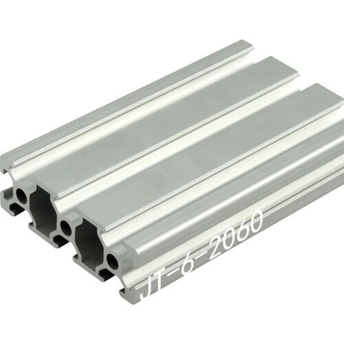 1PC European Standard Anodized Linear Rail 2060 Aluminum Profile Extrusion for CNC 3D DIY printer Corner Brackets