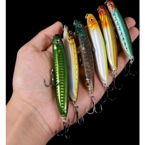 1pc Sinking Pencil Fishing Lure 9.5cm 18g Pencil Shad Minnow 3D Eyes Artificial Hard Bait Bass Pike Carp Fishing Tackle Wobbers