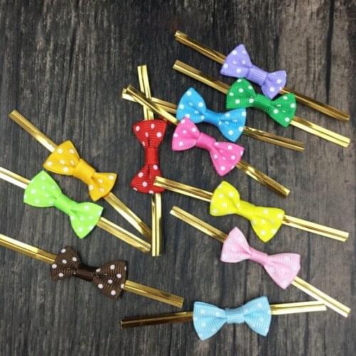 500Pcs Bow knot twisted Ties For Candy Cookie Lollipop Biscuit Bread Cake Dessert Bags Ties Gift Bag Wedding Birthday Party 8Cm