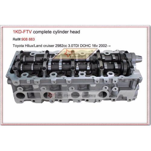 1KD 1KD-FTV Complete Cylinder Head Assembly For Toyota Land Cruiser Hilux 3.0L 16V 11101-30030 11101-30031 11101-30032 908 883
