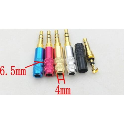 2pcs mini 3.5mm stereo plug Audio soldering adapter connector for DIY Headset Earphone
