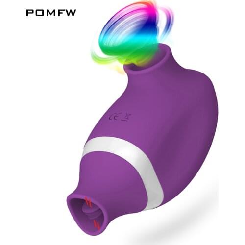 Sucking Licking 2 in 1 Clitoris Oral Vibrator Sex Toys for Women Adult Double Stimulation Clit Sucker Nipples Massagers Tongue